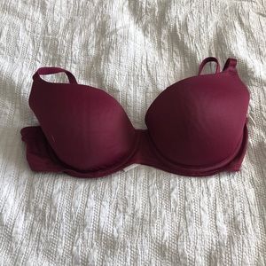 Maroon pink bra